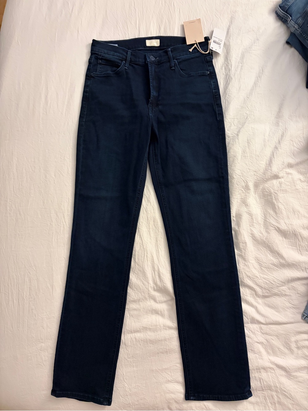 MOTHER Dark Indigo Skinny Jeans